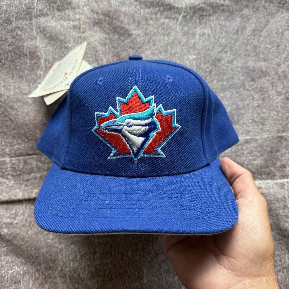 NWT Men's Vintage Logo Athletic Toronto Blue Jays Wool Plain Logo Snapback Hat